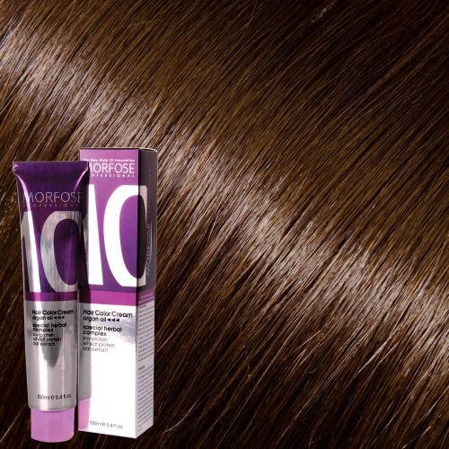 MORFOSE 10 HAIR COLOR CREAM 6.35 CHOCOLAT BROWN 3.38OZ M1035OZ635