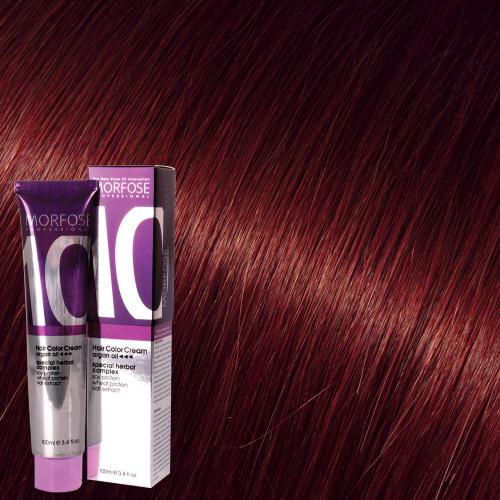 MORFOSE 10 HAIR COLOR CREAM 6.6 INTENSE RED 3.38OZ M1035OZ66