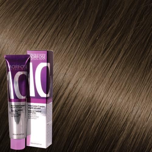 MORFOSE 10 HAIR COLOR CREAM 7.11 MEDIUM INTENSE ASH BLONDE 3.38OZ M1035OZ711