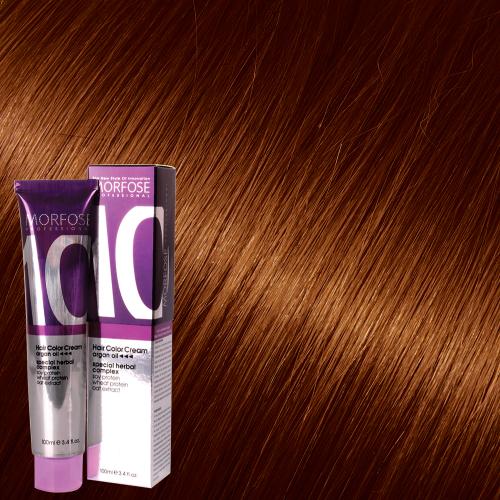 MORFOSE 10 HAIR COLOR CREAM 7.34 LIGHT COPPER BROWN 3.38OZ M1035OZ734