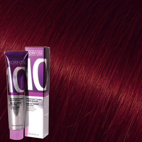 MORFOSE 10 HAIR COLOR CREAM 7.65 CONTRAST LOVE FIRE 3.38OZ M1035OZ765