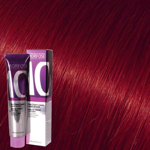Morfose 10 Hair Color Cream 8.66 – Contrast Garnet (Granate Intenso) | 100 ml / 3.38 oz