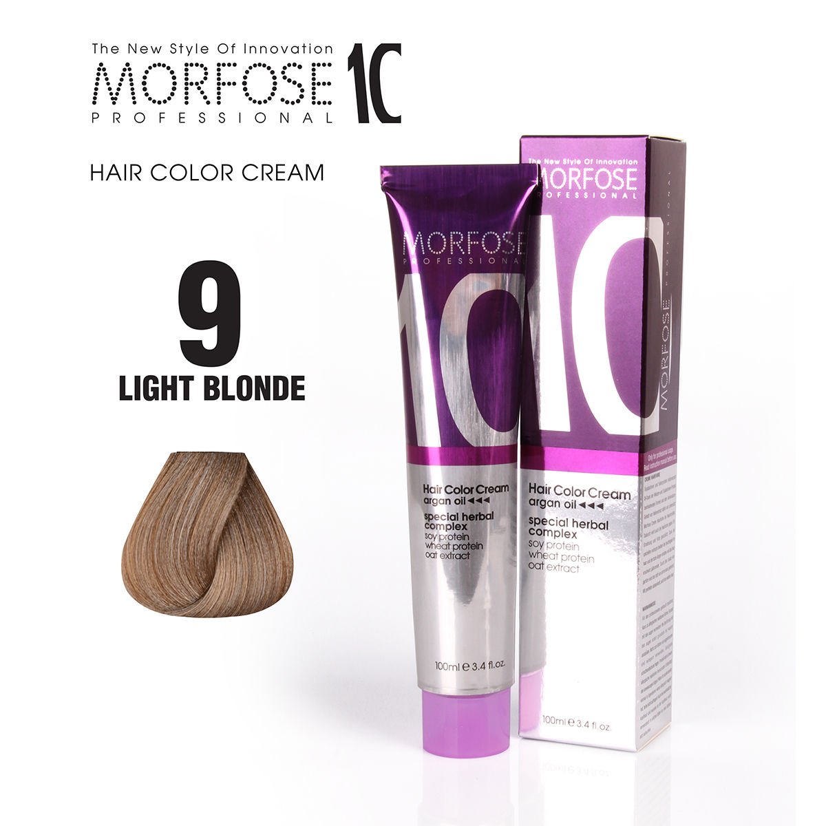 MORFOSE 10 HAIR COLOR CREAM 9 LIGHT BLONDE 3.38OZ M1035OZ9