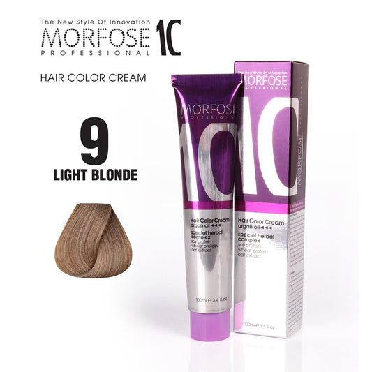 MORFOSE 10 HAIR COLOR CREAM 9 LIGHT BLONDE 3.38OZ M1035OZ9