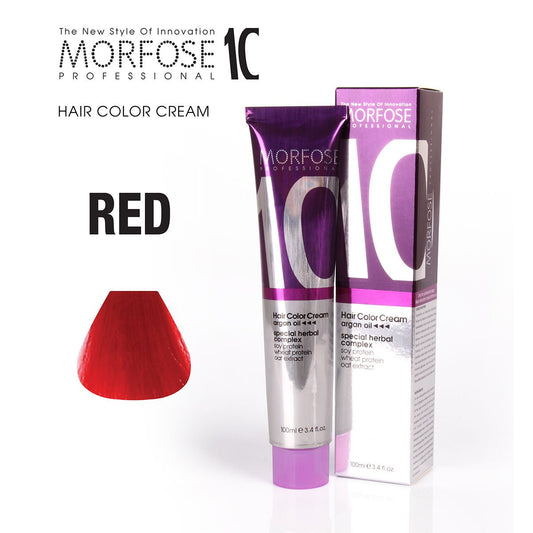 MORFOSE 10 HAIR COLOR CREAM RED 3.38OZ M1035OZRED