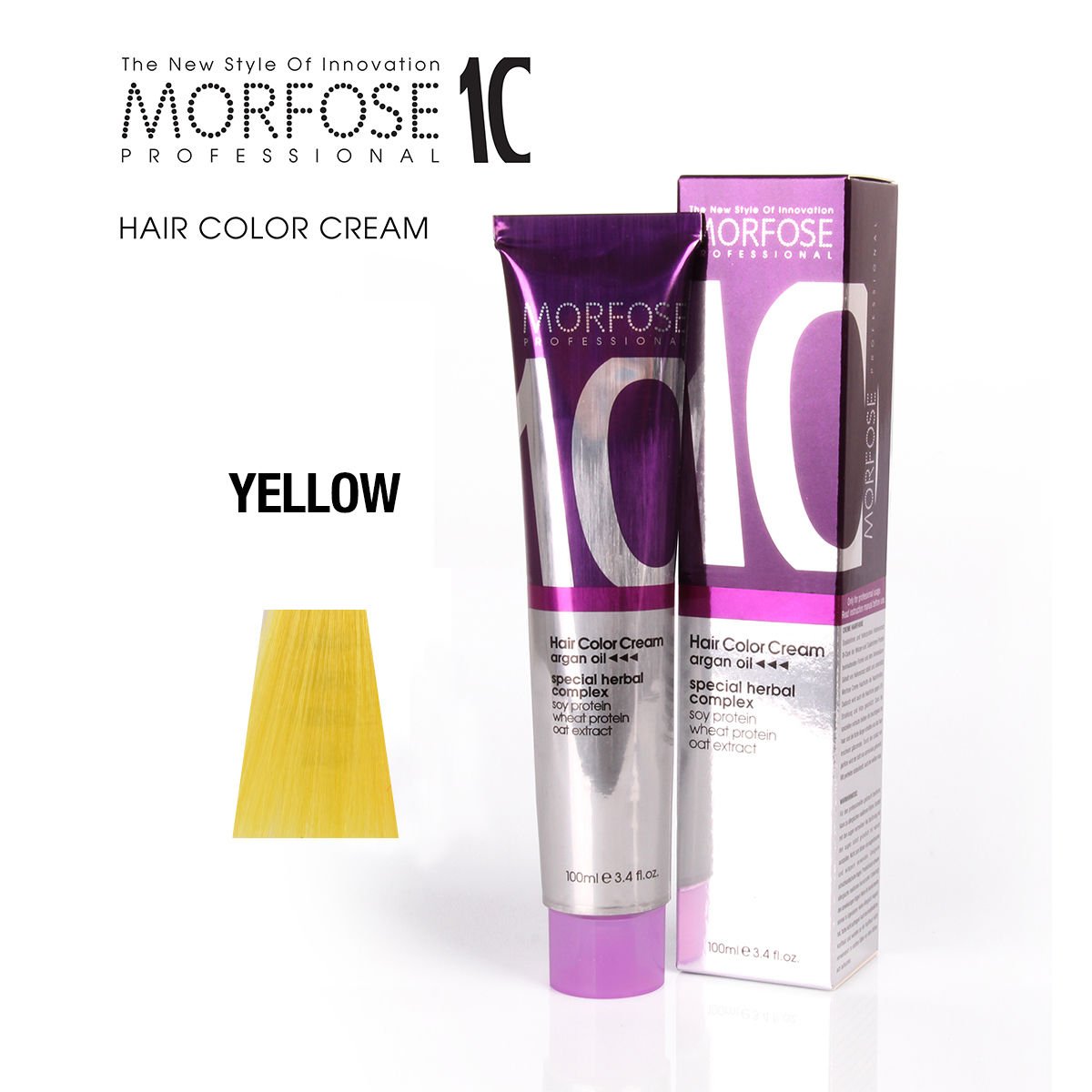 MORFOSE 10 HAIR COLOR CREAM YELLOW 3.38OZ M1035OZYELLOW