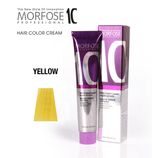 MORFOSE 10 HAIR COLOR CREAM YELLOW 3.38OZ M1035OZYELLOW