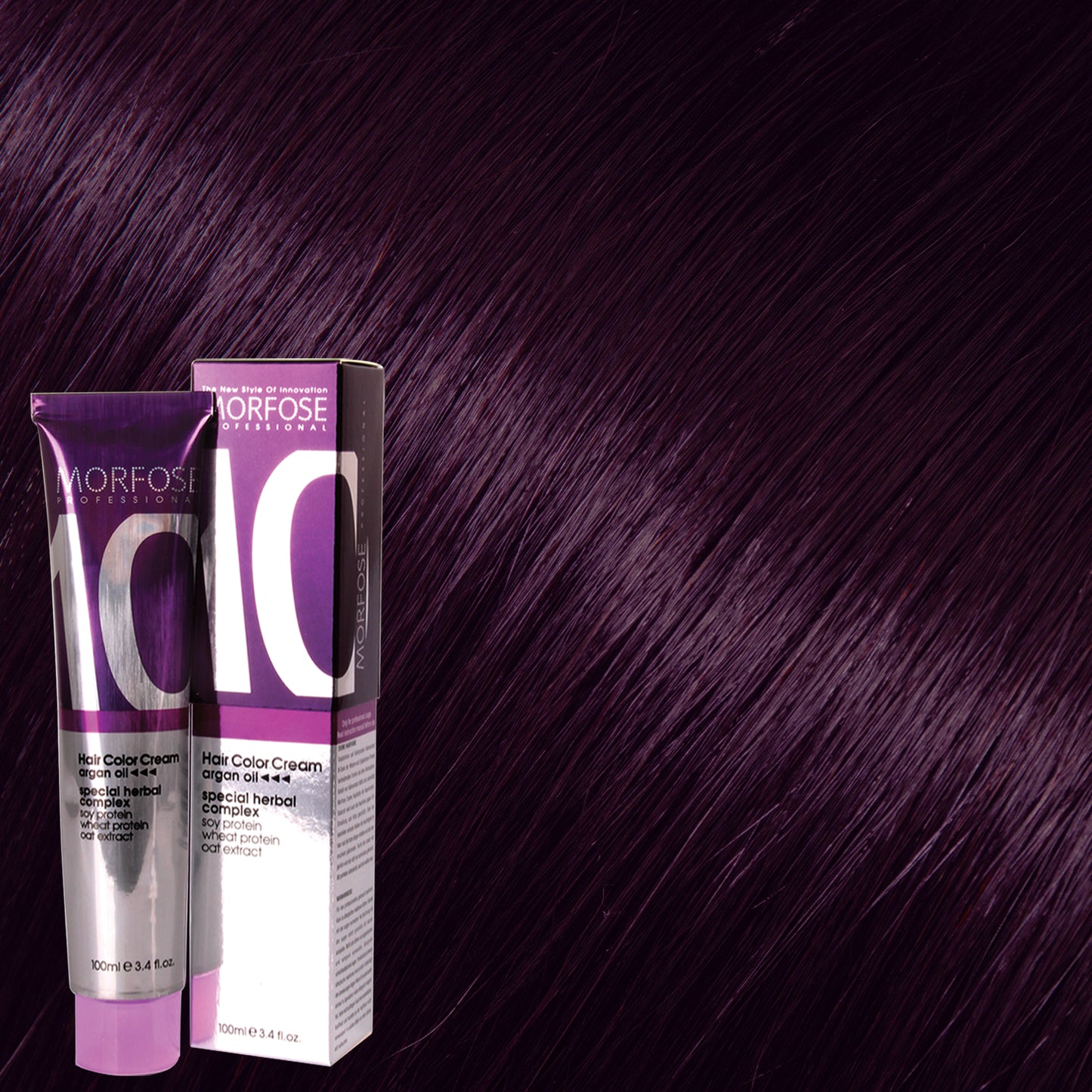 MORFOSE 10 HAIR COLOR CREAM 6.22 PERIWINKLE 100ML | COLOR IRIDISCENTE CON ACEITE DE ARGÁN