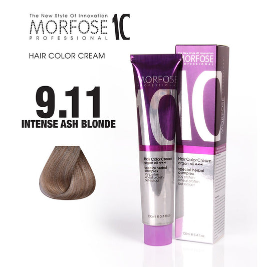 MORFOSE 10 TINTE CAPILAR 9.11 RUBIO CENIZA CLARO INTENSO 100ML