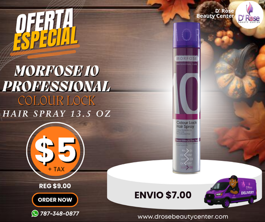 💜 MORFOSE 10 PROFESSIONAL COLOUR LOCK HAIR SPRAY 13.5 OZ (M10CLHS)