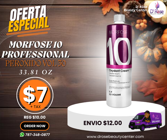 💜 MORFOSE 10 PROFESSIONAL PERÓXIDO 30 VOL – 33.81 OZ (M10P3033)