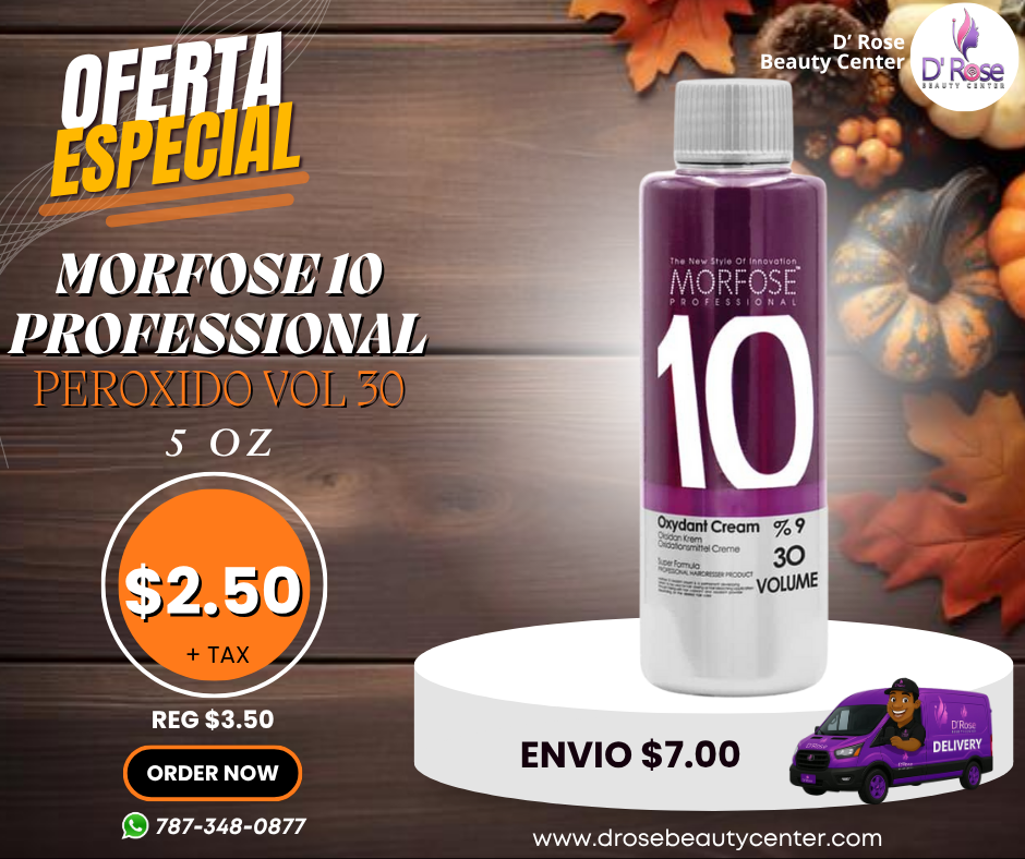 💜 MORFOSE 10 PROFESSIONAL PERÓXIDO 30 VOL – 5OZ (M10P305)