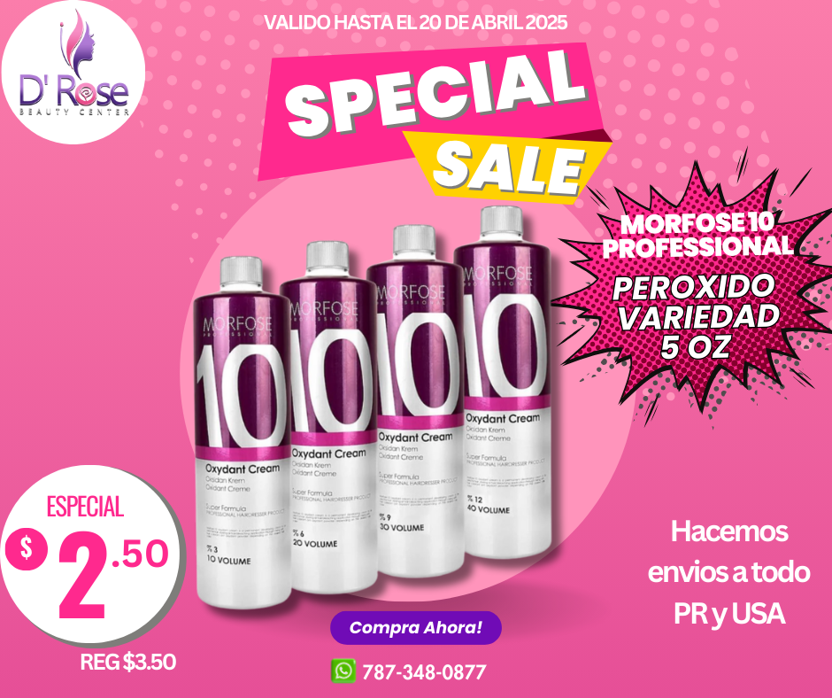 MORFOSE 10 PROFESSIONAL PEROXIDO VOLUMEN 40 5OZ M10P405