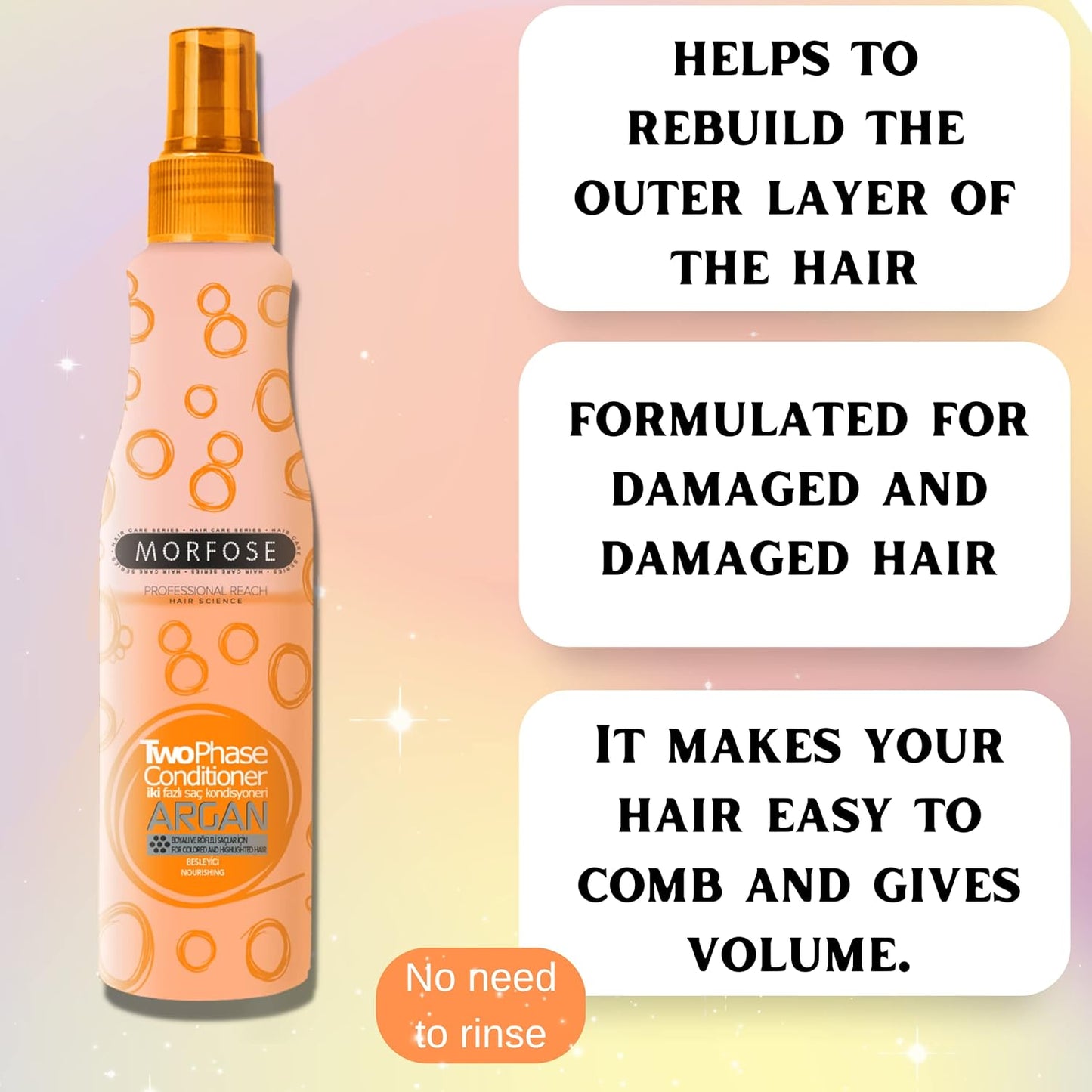 MORFOSE PROFESSIONAL ARGAN OIL TWO PHASE CONDITIONER 7.4OZ (MATPC)