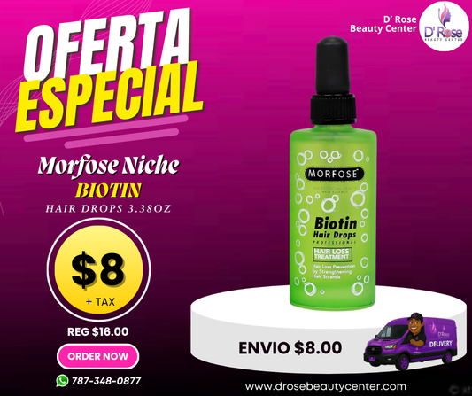 MORFOSE PROFESSIONAL BIOTIN HAIR DROPS 3.38OZ (MBHD)