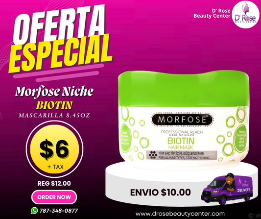 MORFOSE PROFESSIONAL BIOTIN MASCARILLA 8.45OZ MBHM250