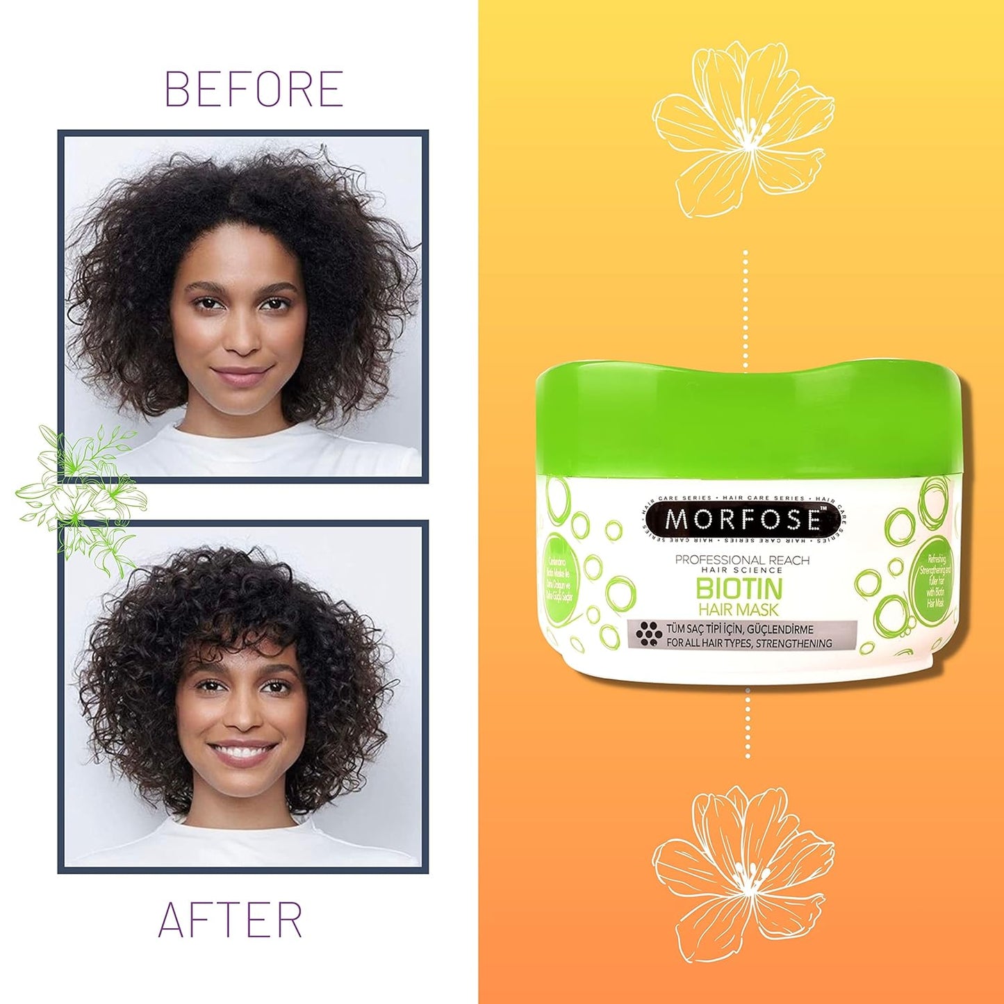 MORFOSE PROFESSIONAL BIOTIN MASCARILLA 8.45OZ MBHM250