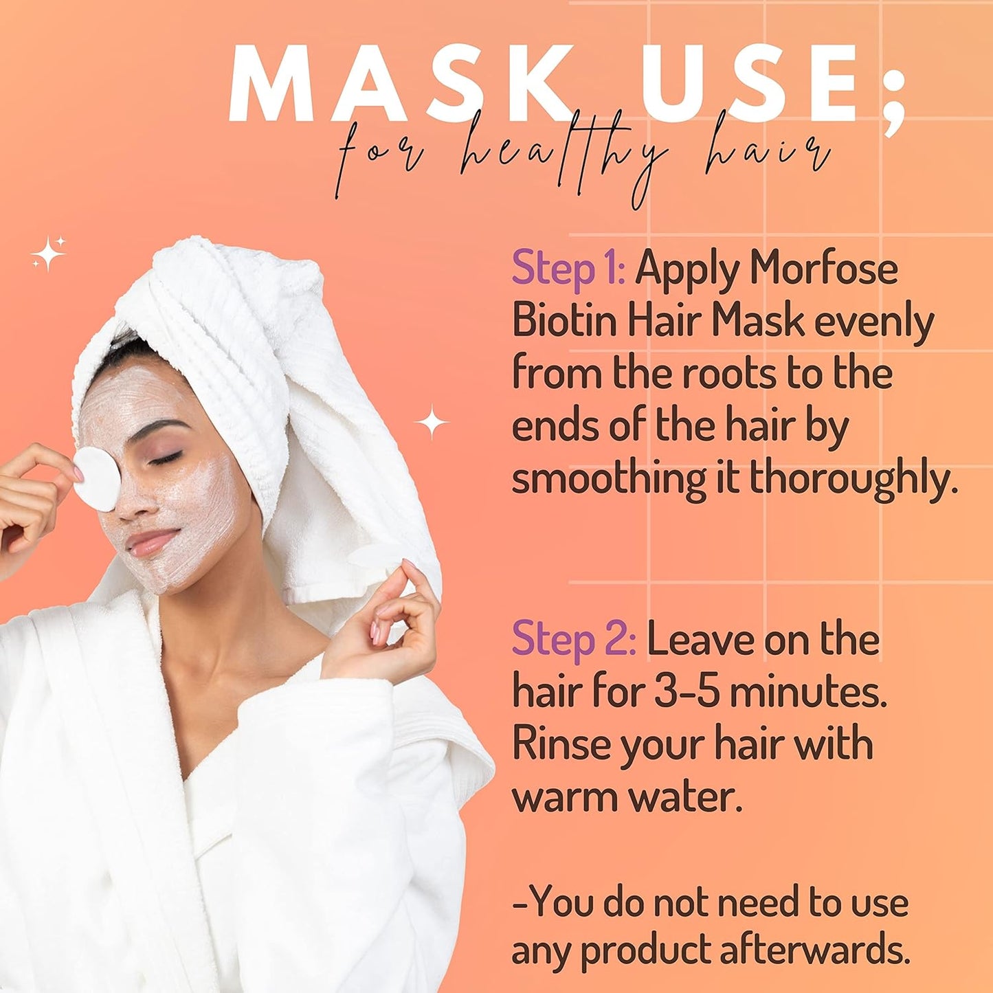 MORFOSE PROFESSIONAL BIOTIN HAIR KIT 3PC – Shampoo 500ml + Hair Mask 250ml + Two Phase Conditioner 7.4oz (MBHK3)