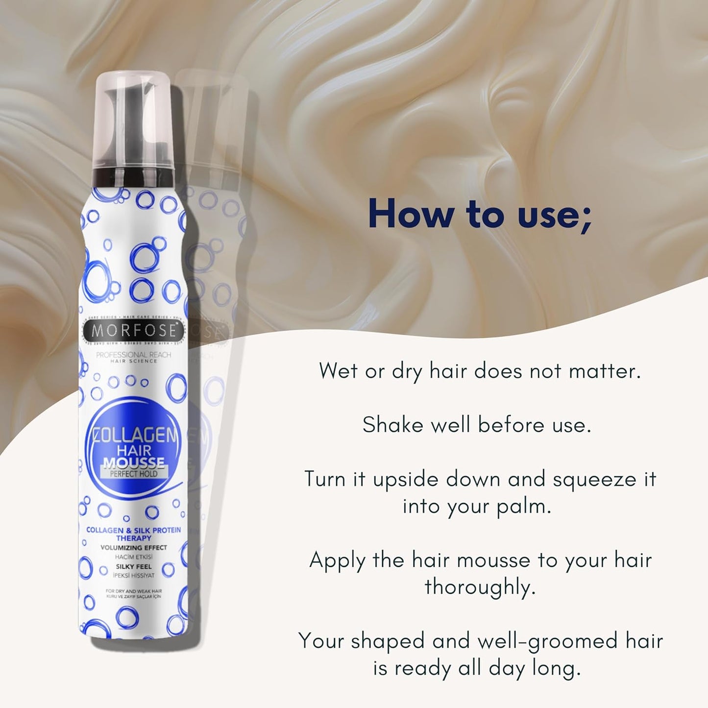 MORFOSE PROFESSIONAL COLÁGENO HAIR MOUSSE 8.45OZ (MCHM)