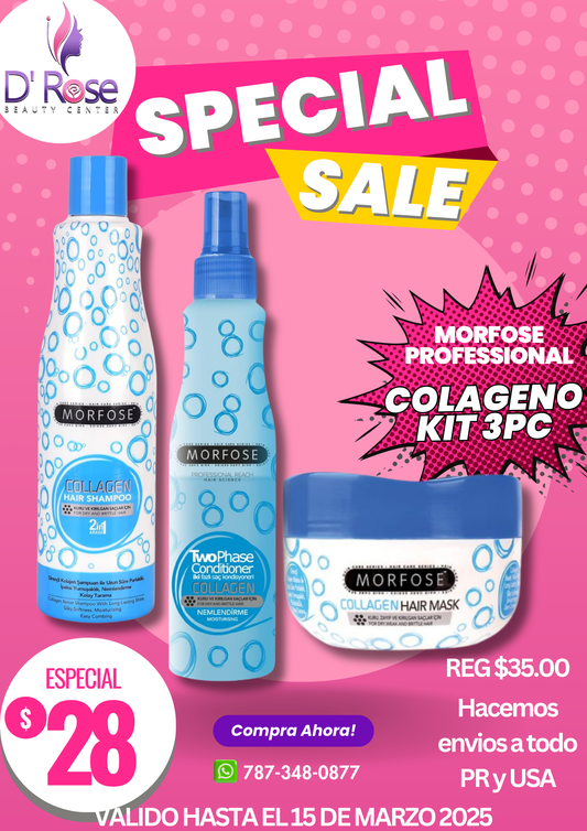MORFOSE PROFESSIONAL COLAGENO KIT 3PC MCK3