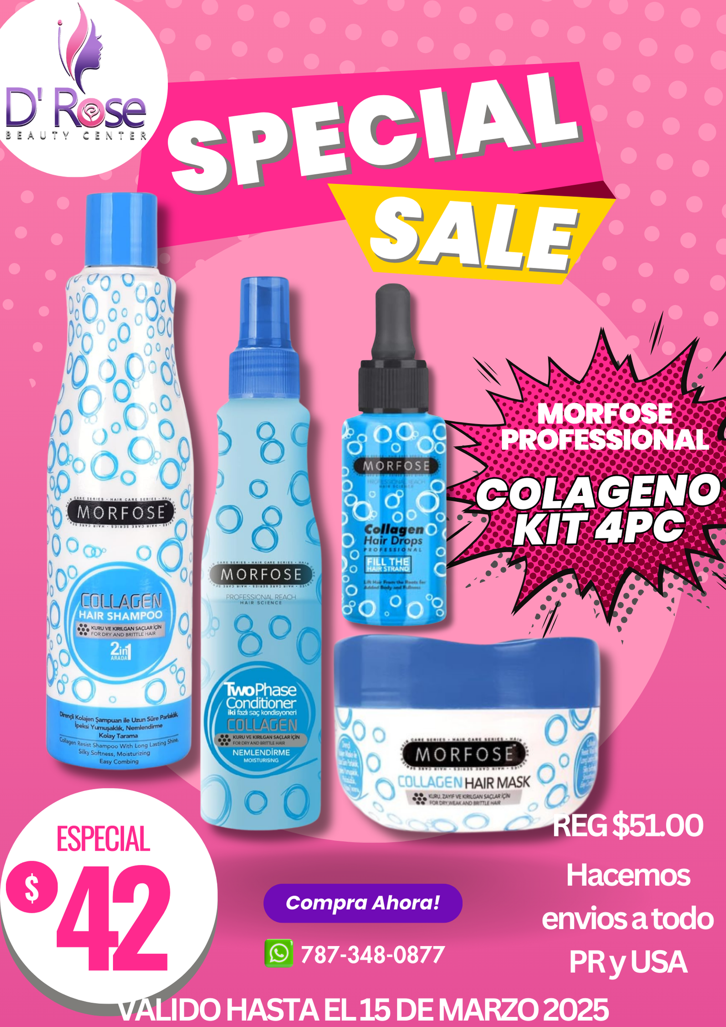 MORFOSE PROFESSIONAL COLAGENO KIT 4PC MCK4