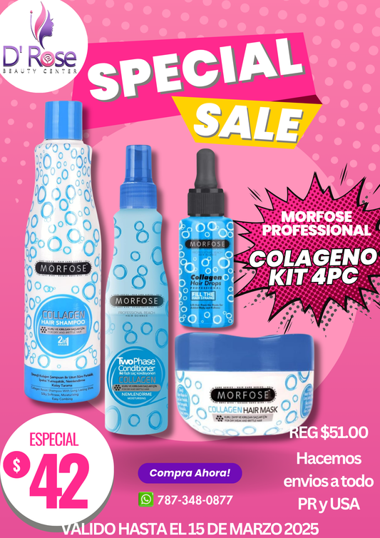 MORFOSE PROFESSIONAL COLAGENO KIT 4PC MCK4