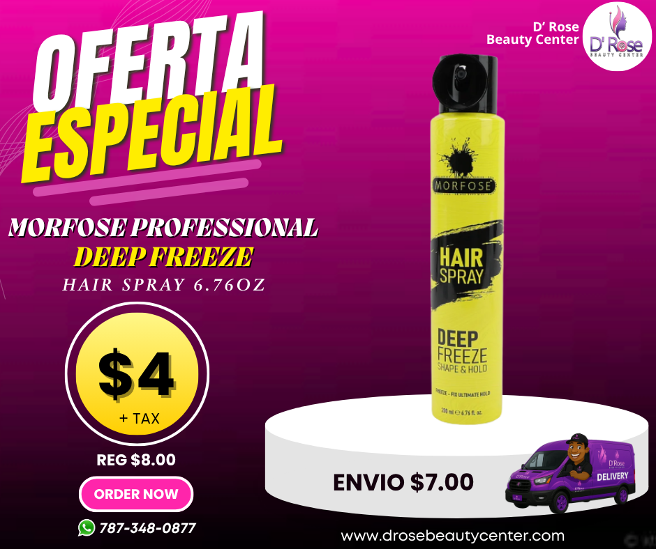 💨 MORFOSE PROFESSIONAL DEEP FREEZE HAIR SPRAY 6.76OZ (MDFHS)