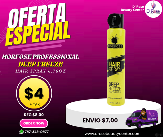 💨 MORFOSE PROFESSIONAL DEEP FREEZE HAIR SPRAY 6.76OZ (MDFHS)