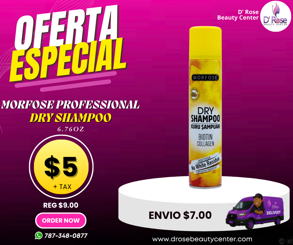 🌟 MORFOSE PROFESSIONAL DRY SHAMPOO FOR LIGHT HAIR COLOR 6.76OZ (MDSLC)