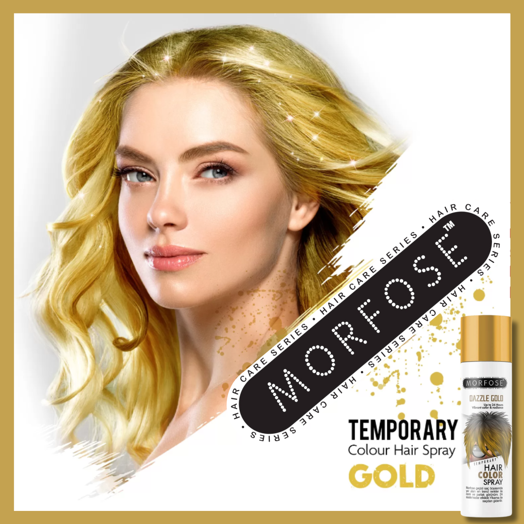 💛 MORFOSE PROFESSIONAL HAIR COLOR SPRAY GOLD 5.07OZ (MGMSG1)