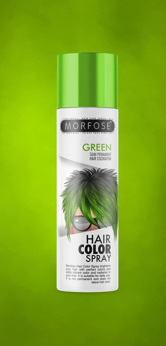 💚 MORFOSE PROFESSIONAL HAIR COLOR SPRAY GREEN 5.07OZ (MGMSG2)