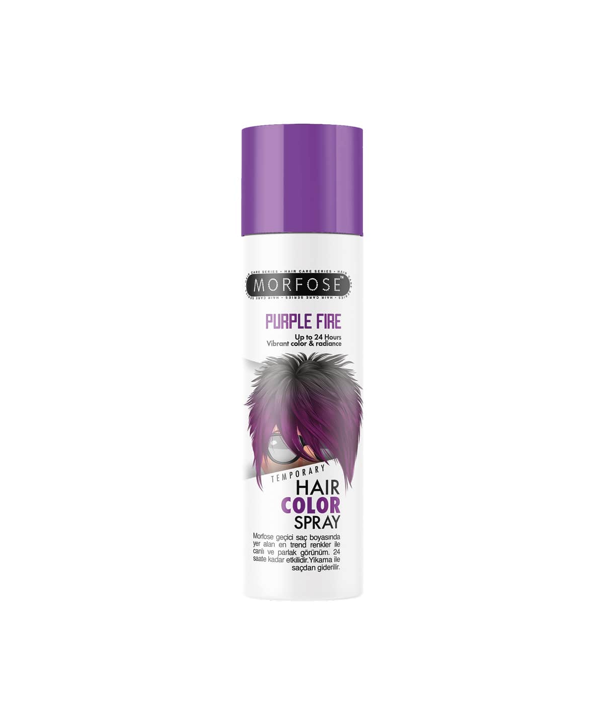 💜 MORFOSE PROFESSIONAL HAIR COLOR SPRAY PURPLE 5.07OZ (MGMSP2)