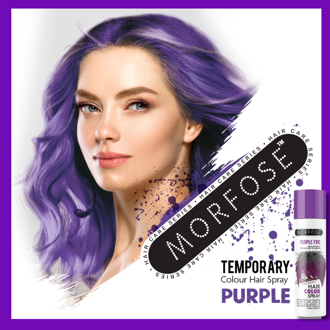 💜 MORFOSE PROFESSIONAL HAIR COLOR SPRAY PURPLE 5.07OZ (MGMSP2)