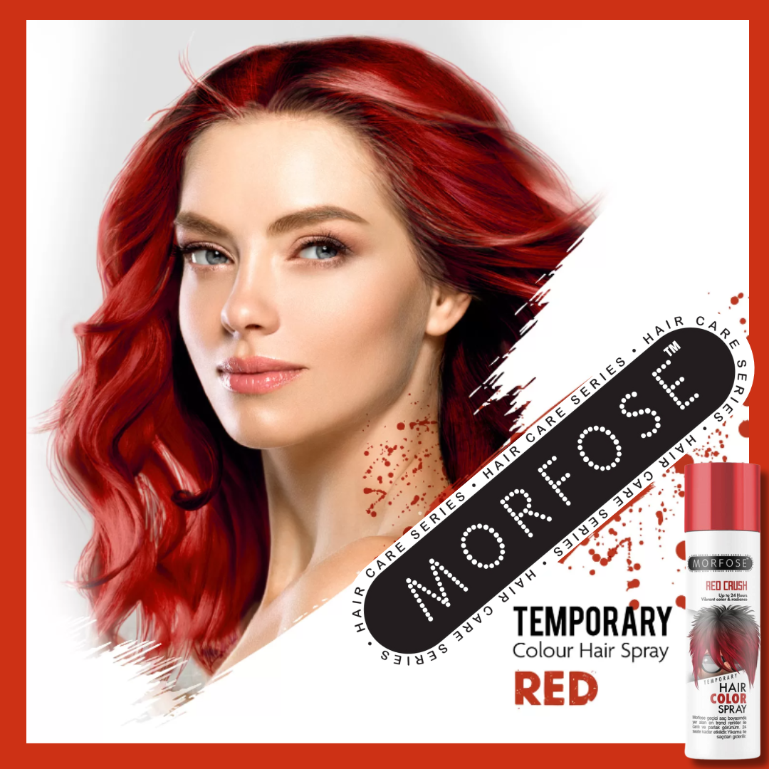 ❤️ MORFOSE PROFESSIONAL HAIR COLOR SPRAY RED 5.07OZ (MGMSR)