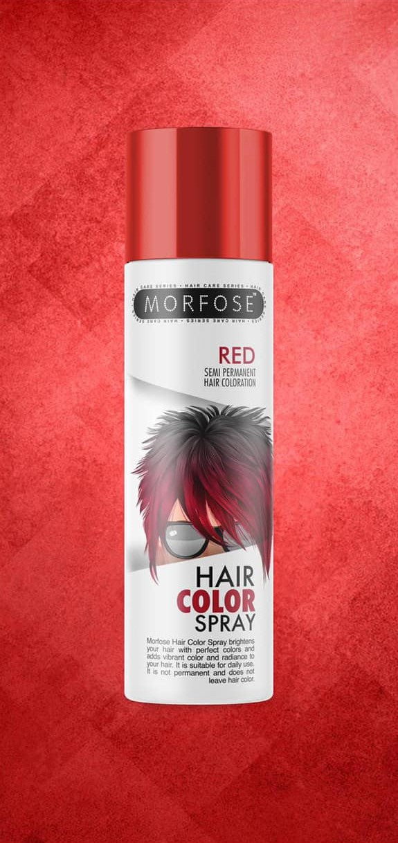 ❤️ MORFOSE PROFESSIONAL HAIR COLOR SPRAY RED 5.07OZ (MGMSR)