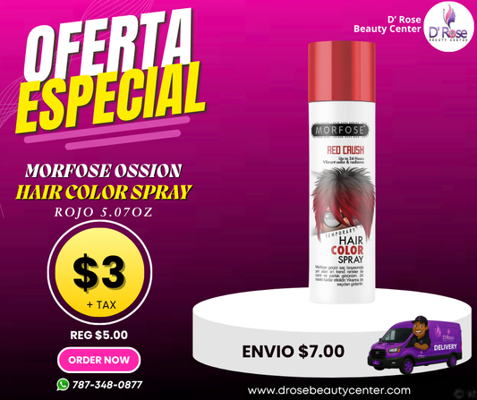 ❤️ MORFOSE PROFESSIONAL HAIR COLOR SPRAY RED 5.07OZ (MGMSR)