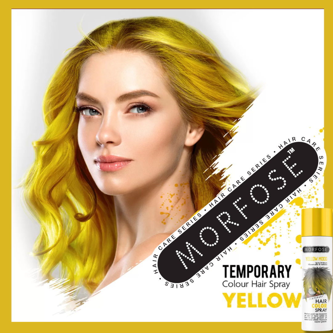 💛 MORFOSE PROFESSIONAL HAIR COLOR SPRAY YELLOW 5.07OZ (MGMSY)