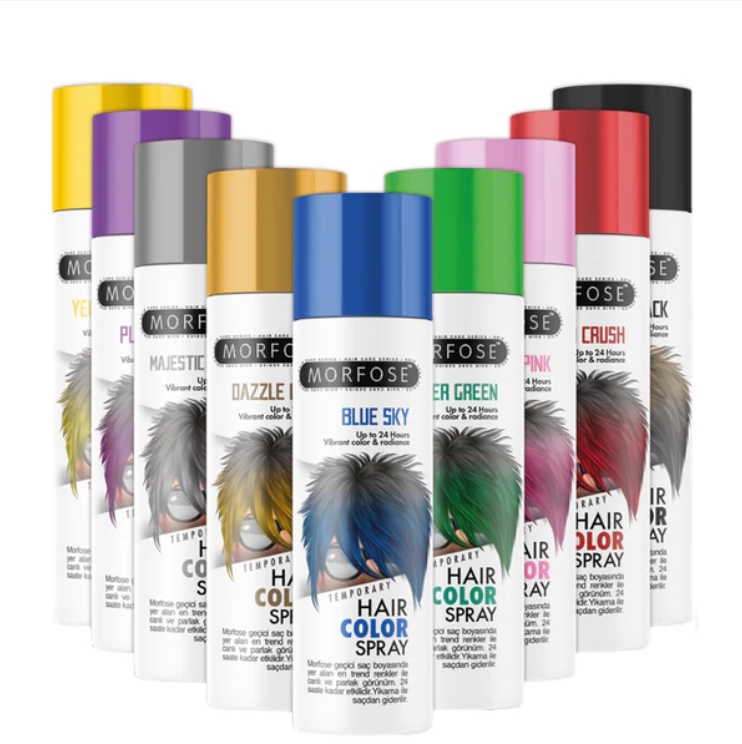 ⚪ MORFOSE PROFESSIONAL HAIR COLOR SPRAY SILVER 5.07OZ (MGMSG)