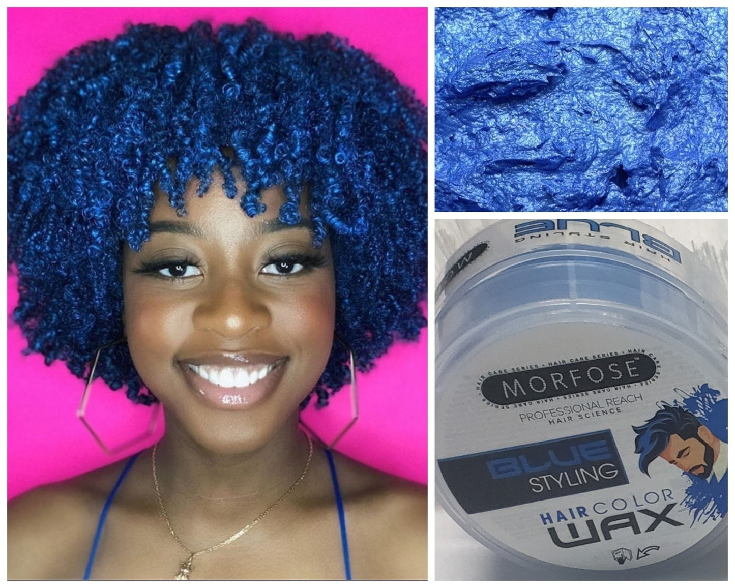 🌟 MORFOSE PROFESSIONAL HAIR COLOR WAX BLUE 3.38OZ (MHCWB2)