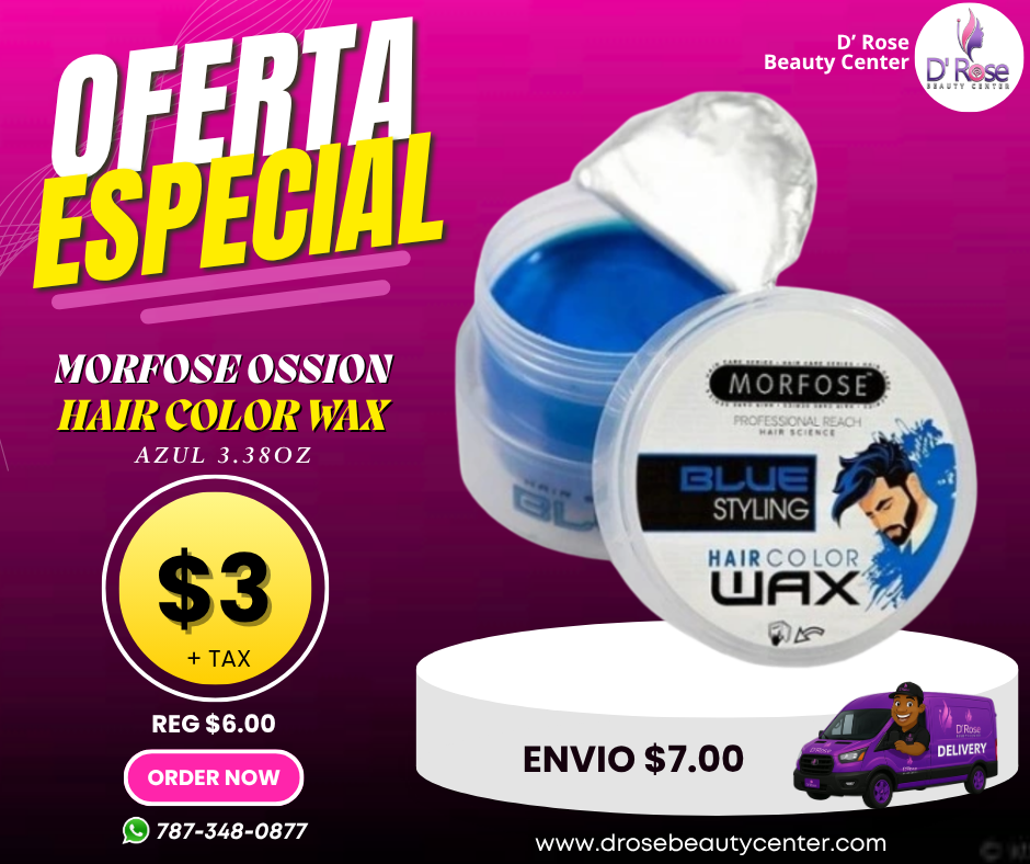 🌟 MORFOSE PROFESSIONAL HAIR COLOR WAX BLUE 3.38OZ (MHCWB2)