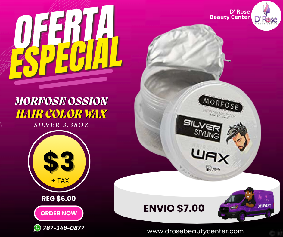 ⚡ MORFOSE PROFESSIONAL HAIR COLOR WAX SILVER 3.38OZ (MHCWS)