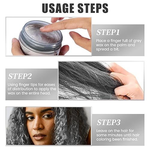 ⚡ MORFOSE PROFESSIONAL HAIR COLOR WAX SILVER 3.38OZ (MHCWS)