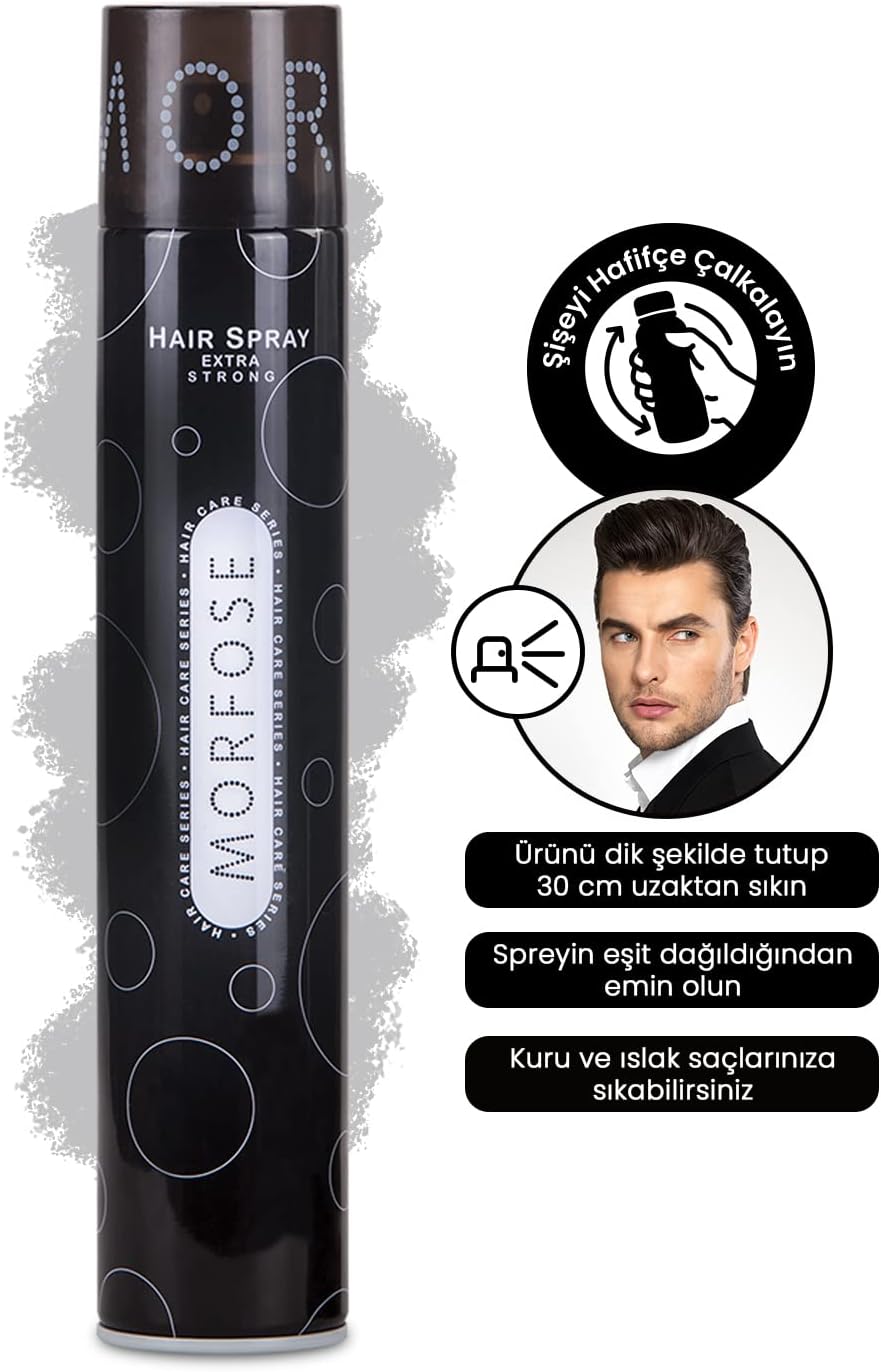 💨 MORFOSE PROFESSIONAL EXTRA STRONG HAIR SPRAY 8.45OZ (MHSES2)