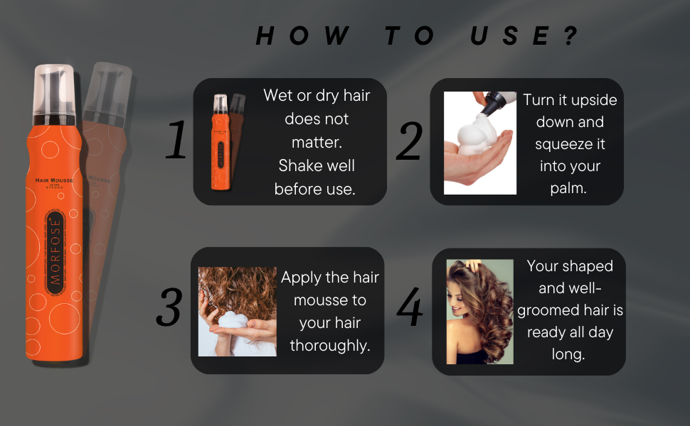 💨 MORFOSE PROFESSIONAL HAIR MOUSSE ULTRA STRONG 6.76OZ (MHMUS)