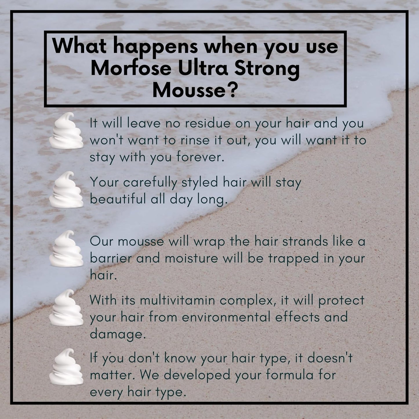 💨 MORFOSE PROFESSIONAL HAIR MOUSSE ULTRA STRONG 6.76OZ (MHMUS)