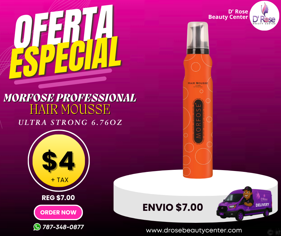 💨 MORFOSE PROFESSIONAL HAIR MOUSSE ULTRA STRONG 6.76OZ (MHMUS)
