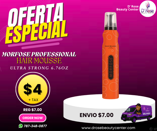 💨 MORFOSE PROFESSIONAL HAIR MOUSSE ULTRA STRONG 6.76OZ (MHMUS)