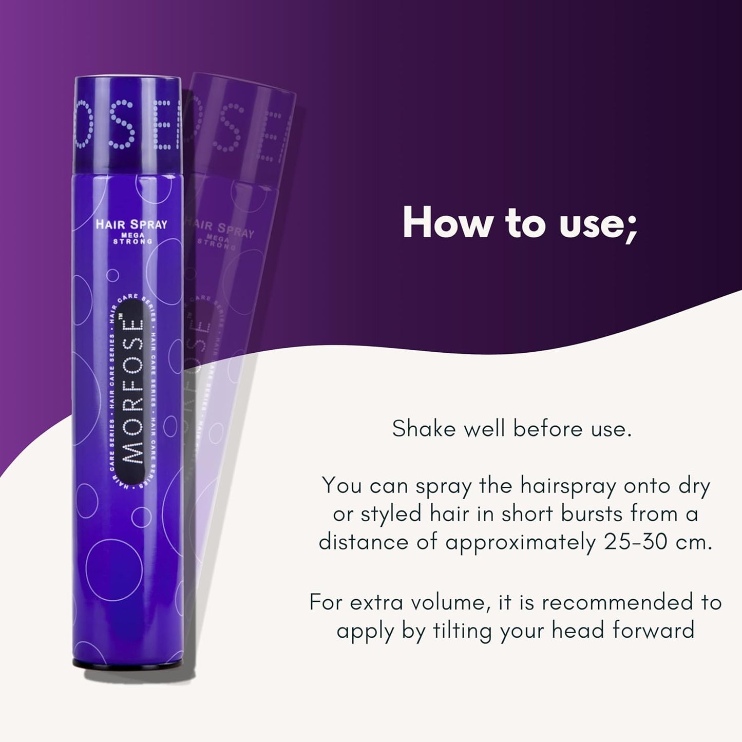 💨 MORFOSE PROFESSIONAL MEGA STRONG HAIR SPRAY 13.5OZ (MHSMS)