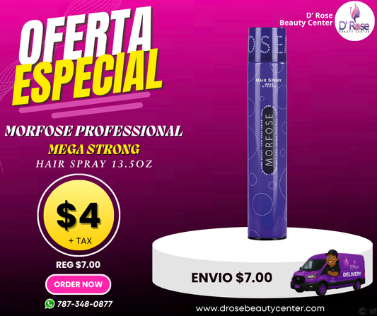 💨 MORFOSE PROFESSIONAL MEGA STRONG HAIR SPRAY 13.5OZ (MHSMS)