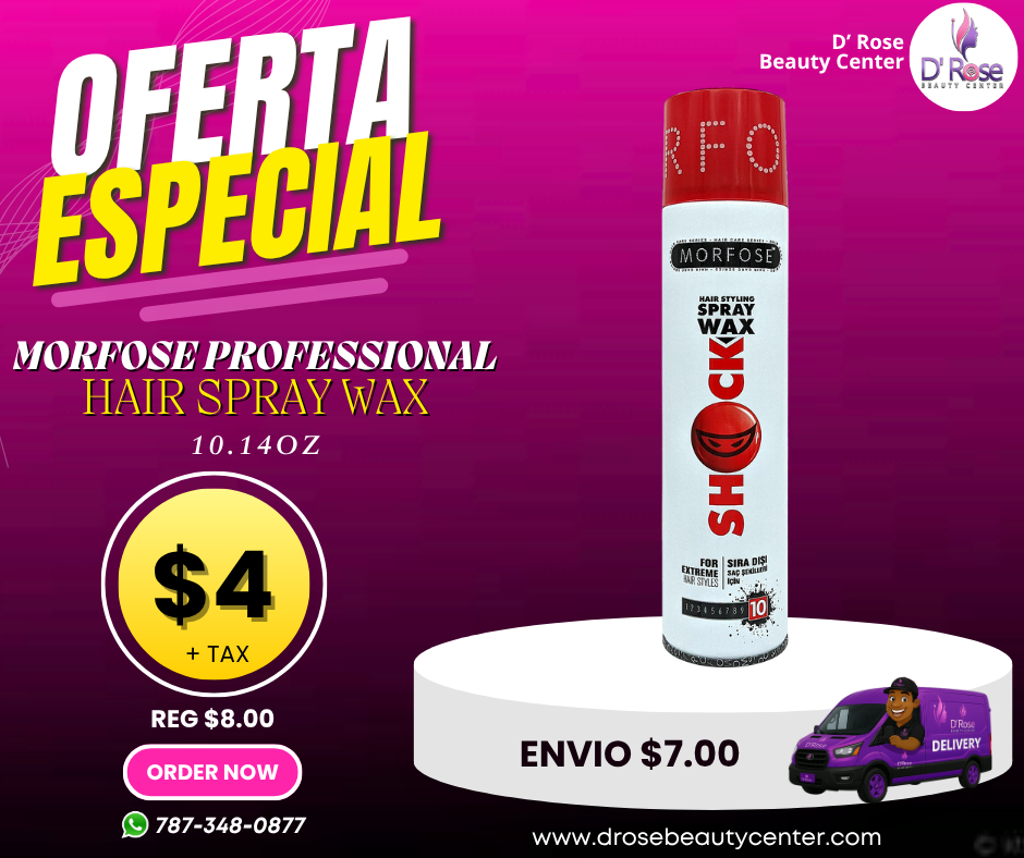 💨 MORFOSE PROFESSIONAL SHOCK WAX HAIR SPRAY 10.14OZ (MHSS300)